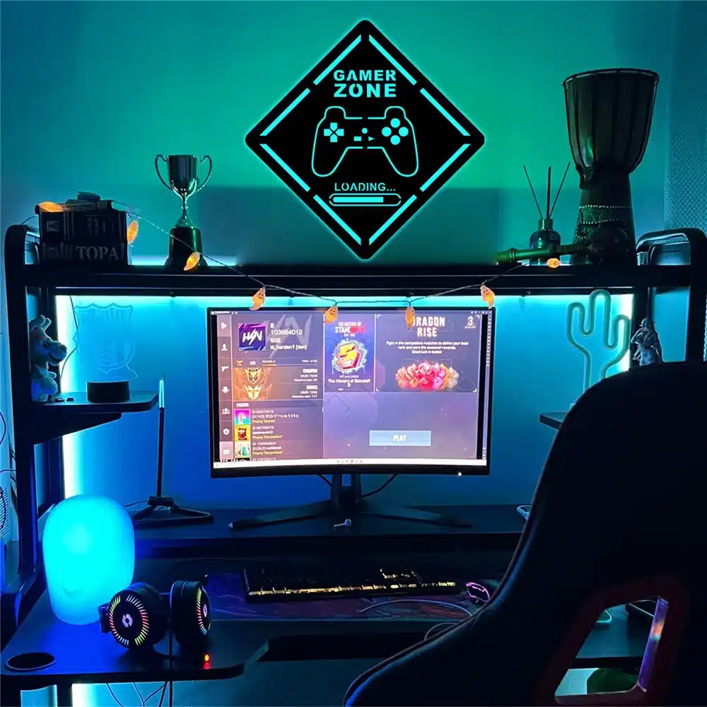 Seinalamp "Gamer zone" | kujundav pilt e-kaubamaja pildikogust