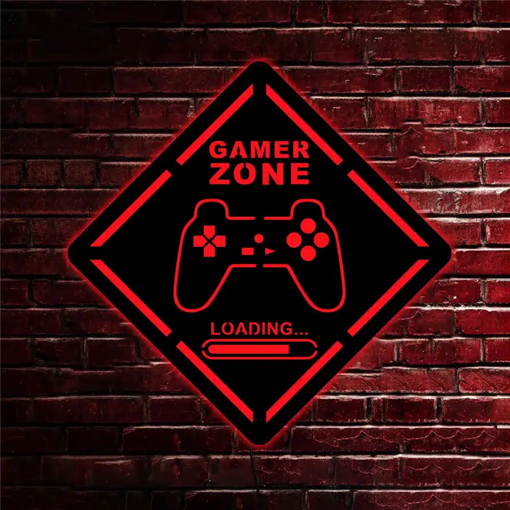 Seinalamp "Gamer zone" | kujundav pilt e-kaubamaja pildikogust
