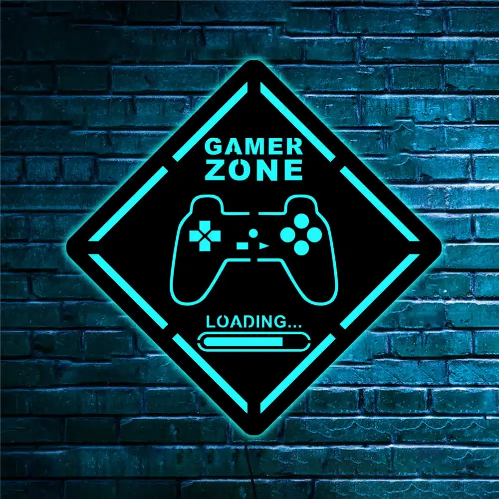 Seinalamp "Gamer zone" | kujundav pilt e-kaubamaja pildikogust