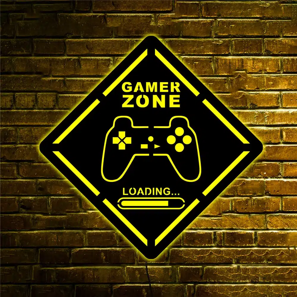 Seinalamp "Gamer zone" | kujundav pilt e-kaubamaja pildikogust