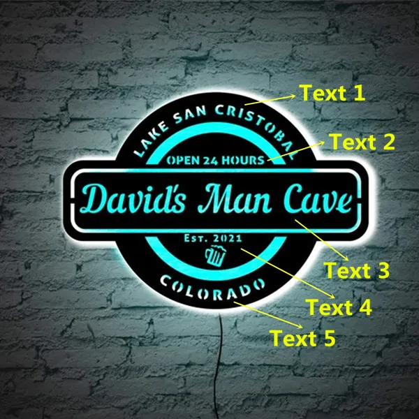 "Man Cave" teemaline seinalamp | kujundav pilt e-kaubamaja pildikogust