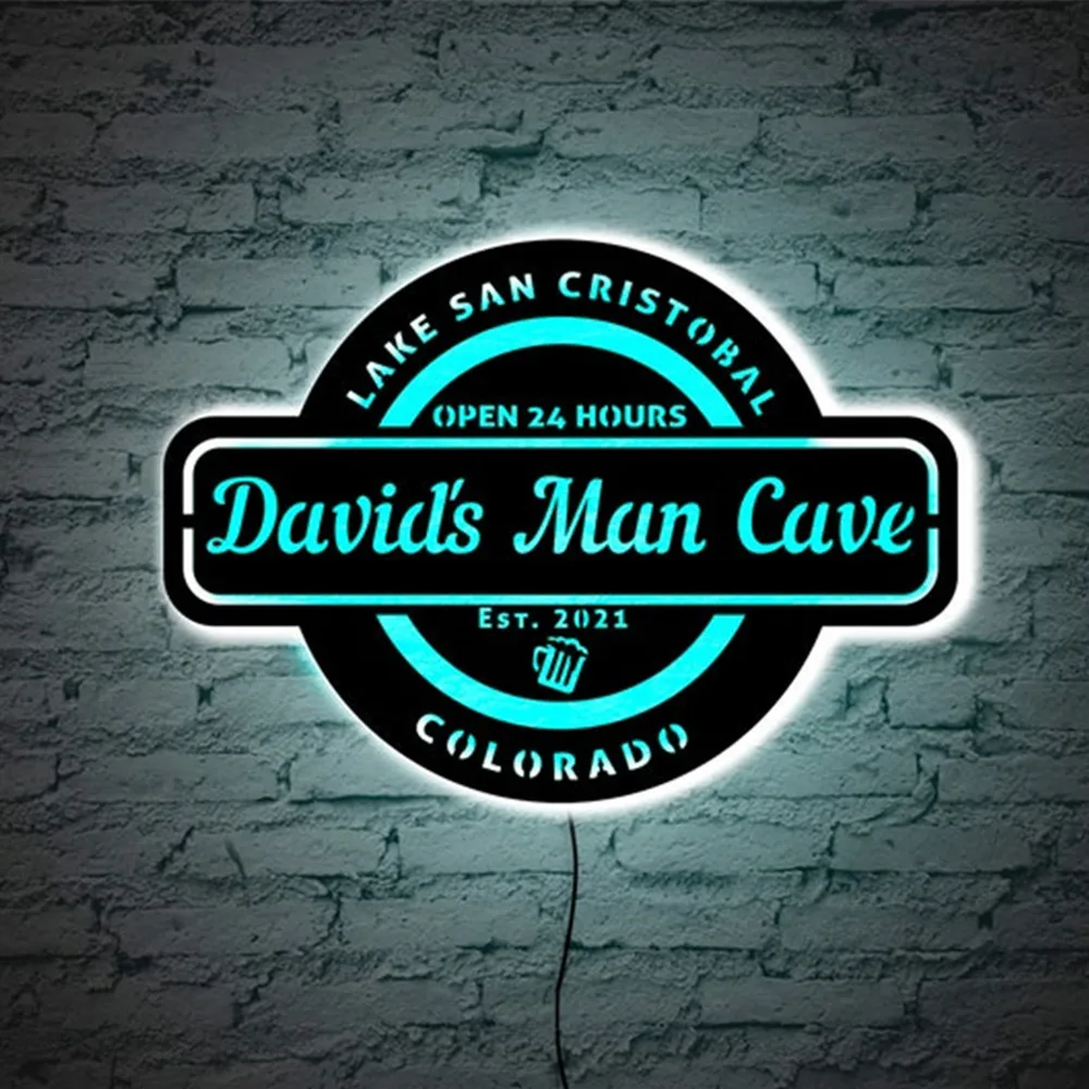 "Man Cave" teemaline seinalamp | kujundav pilt e-kaubamaja pildikogust