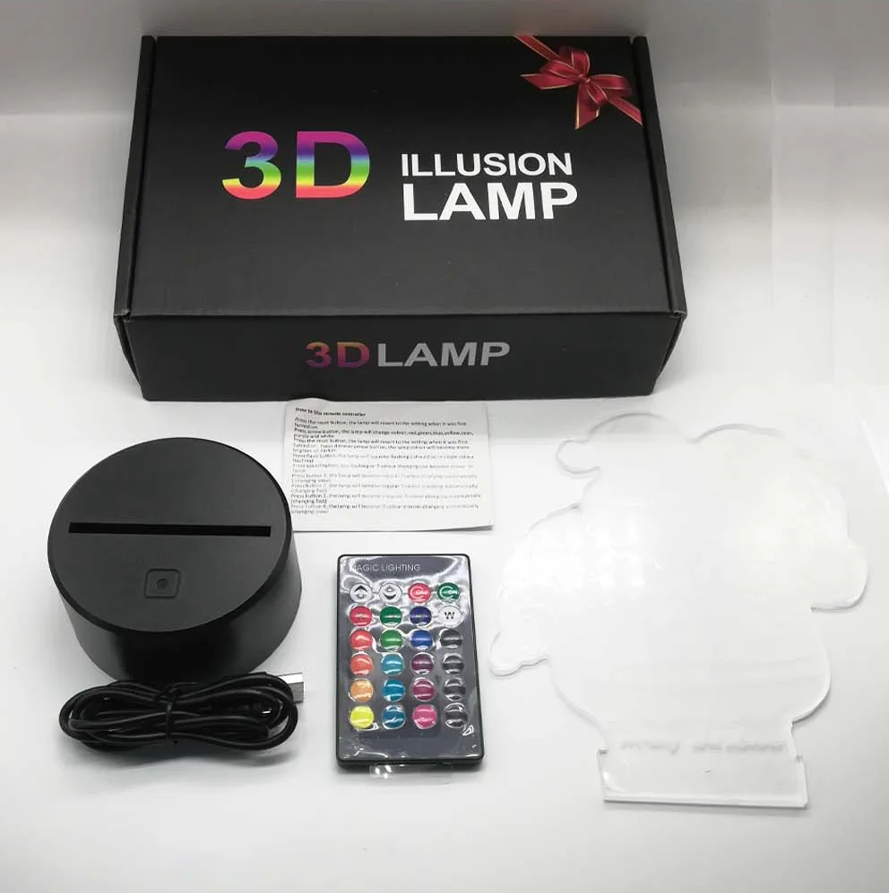 3D illusiooniga lamp "Jalgpallur" | kujundav pilt e-kaubamaja pildikogust