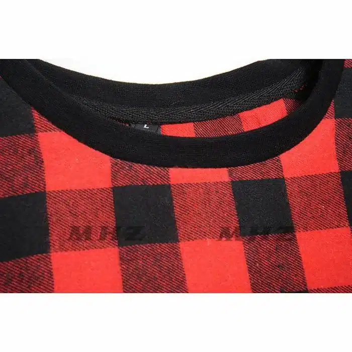 2018 Brand New Clothing Mens Checked Shirt Hip Hop plaid t shirt Zipper Hiphop Swag T-shirts Streetwear Mens Tyga male Tshirt 15