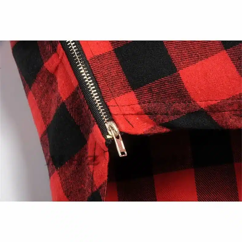 2018 Brand New Clothing Mens Checked Shirt Hip Hop plaid t shirt Zipper Hiphop Swag T-shirts Streetwear Mens Tyga male Tshirt 17
