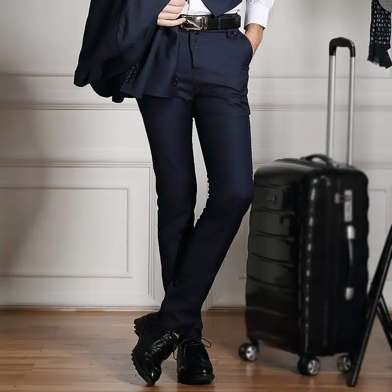 2017 Spring And Summer Male Casual Dress Pants Slim Skinny Men Suit Pants Commercial Western-Style Business Herren Hose 1