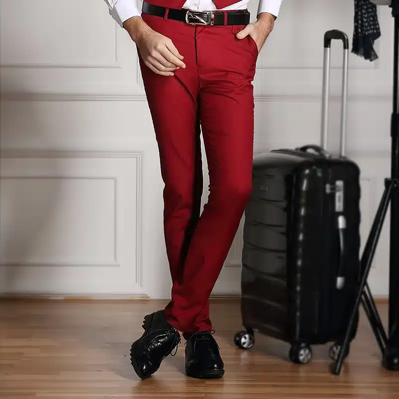 2017 Spring And Summer Male Casual Dress Pants Slim Skinny Men Suit Pants Commercial Western-Style Business Herren Hose 3