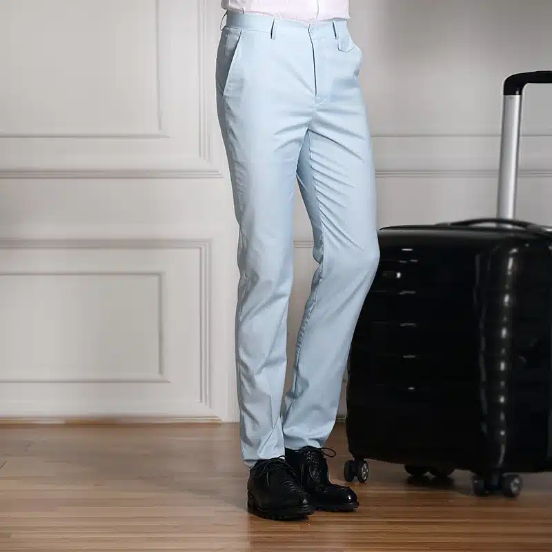 2017 Spring And Summer Male Casual Dress Pants Slim Skinny Men Suit Pants Commercial Western-Style Business Herren Hose 5