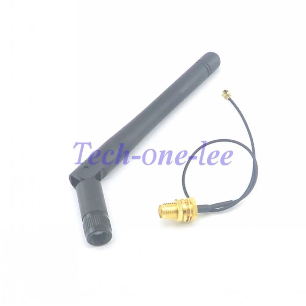 4PCS/lot 2.4GHz Wifi Antenna 3dBi RP-SMA Male wireless router+ 17cm Pigtail Cable IPX to RP-SMA Jack Male Pin Extension Cord 2