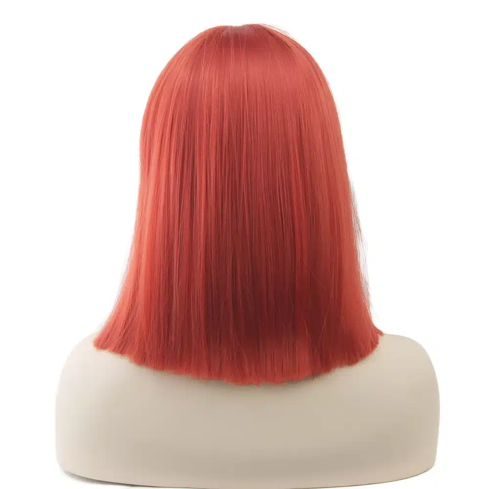 Soowee 8 Colors Short Straight Heat Resistant Synthetic Hair Gray Nature Black Women Party Cosplay Wigs 14