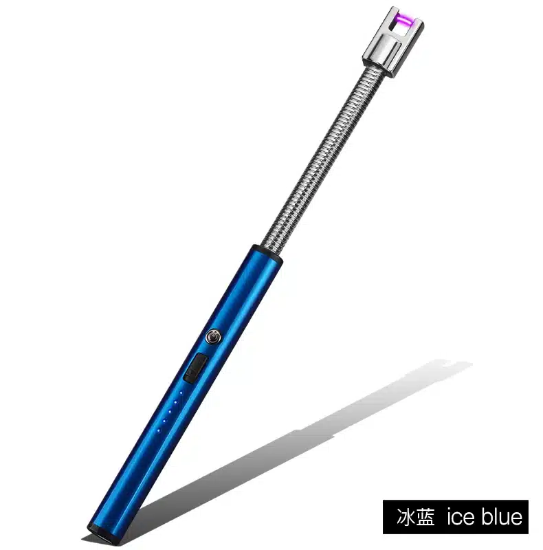 360 Rotation USB rechargeable cigarette Lighters Long Kitchen Electronic Lighters Windproof Plasma Electric Novelty Lighter ARC 17