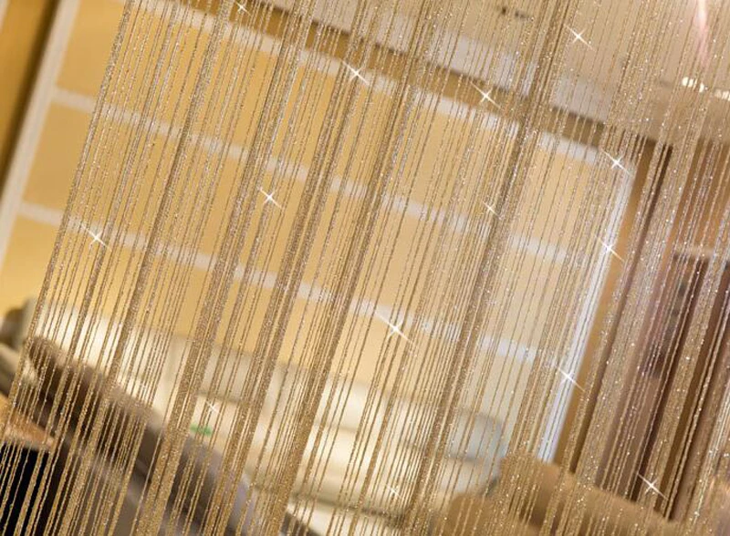 String Curtains Window Panel Curtains Divider Yarn Valance Home Decoration Cafe Kitchen Hanging Door Curtains 1m*2m T&246 #10 16
