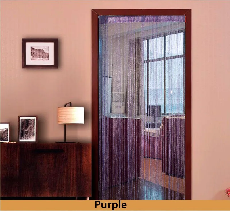 String Curtains Window Panel Curtains Divider Yarn Valance Home Decoration Cafe Kitchen Hanging Door Curtains 1m*2m T&246 #10 28
