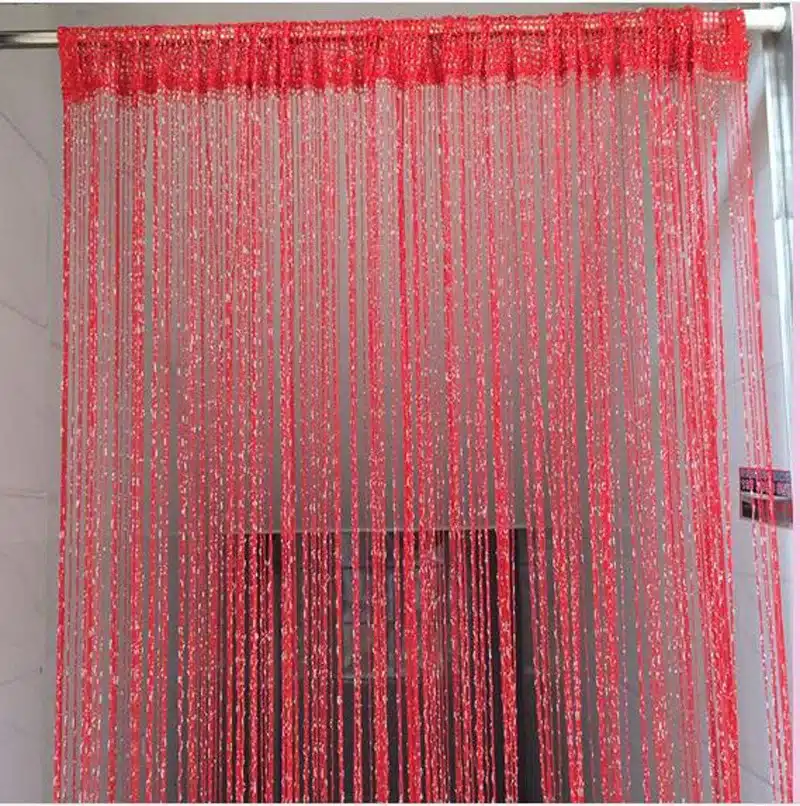 String Curtains Window Panel Curtains Divider Yarn Valance Home Decoration Cafe Kitchen Hanging Door Curtains 1m*2m T&246 #10 32