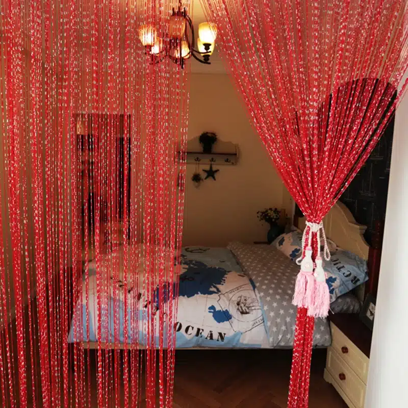 String Curtains Window Panel Curtains Divider Yarn Valance Home Decoration Cafe Kitchen Hanging Door Curtains 1m*2m T&246 #10 33