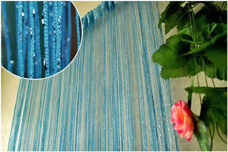 String Curtains Window Panel Curtains Divider Yarn Valance Home Decoration Cafe Kitchen Hanging Door Curtains 1m*2m T&246 #10 37