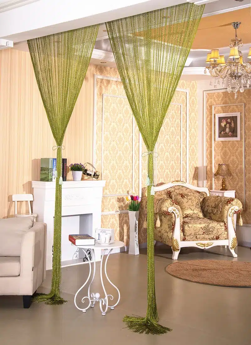 String Curtains Window Panel Curtains Divider Yarn Valance Home Decoration Cafe Kitchen Hanging Door Curtains 1m*2m T&246 #10 43