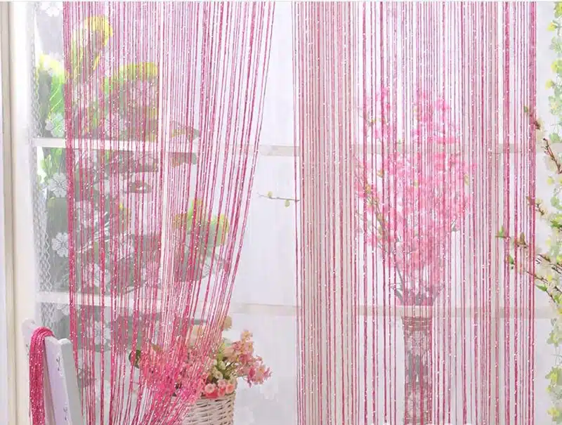 String Curtains Window Panel Curtains Divider Yarn Valance Home Decoration Cafe Kitchen Hanging Door Curtains 1m*2m T&246 #10 48