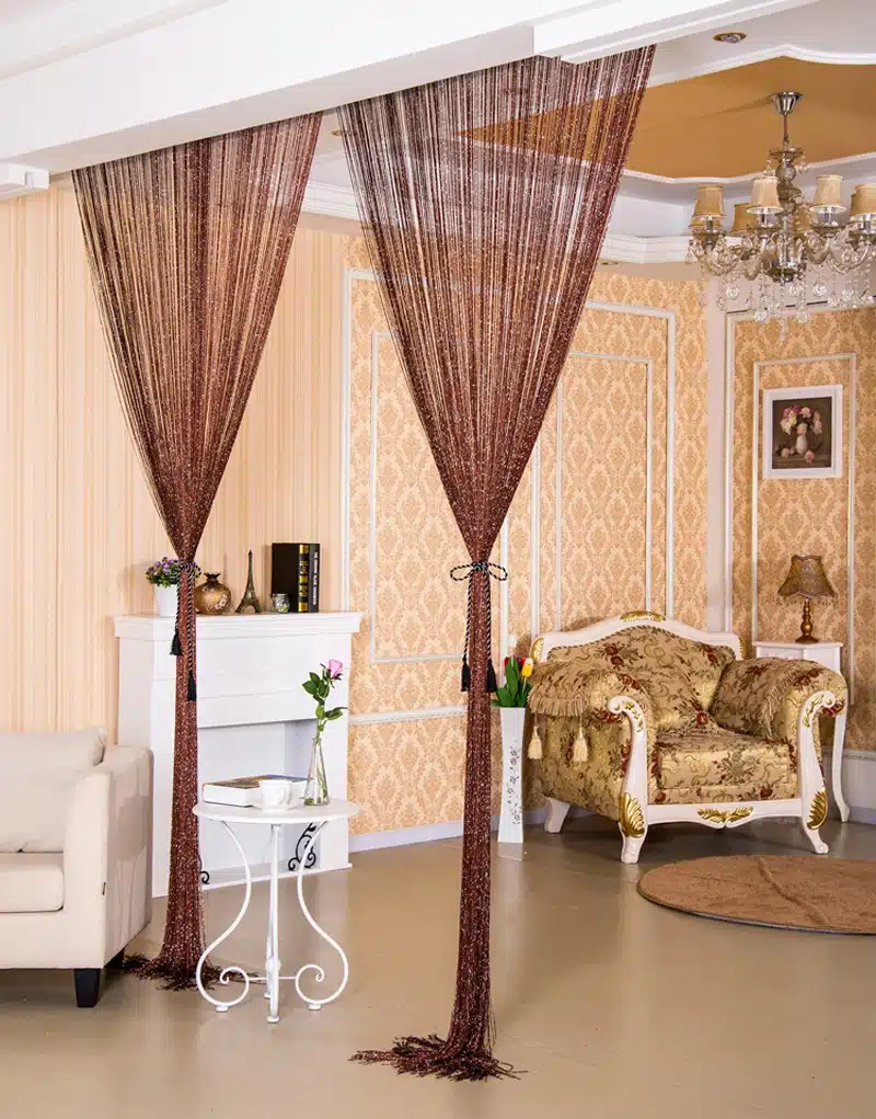 String Curtains Window Panel Curtains Divider Yarn Valance Home Decoration Cafe Kitchen Hanging Door Curtains 1m*2m T&246 #10 58