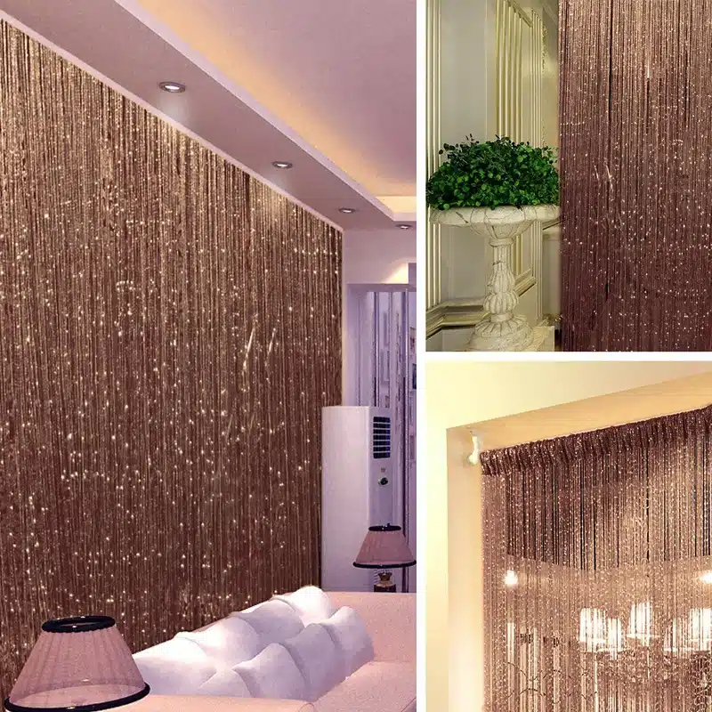 String Curtains Window Panel Curtains Divider Yarn Valance Home Decoration Cafe Kitchen Hanging Door Curtains 1m*2m T&246 #10 59