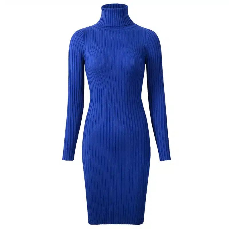Neophil 2019 Womens Winter Knitted Sheath Turtle Neck Dresses Long Sleeve Bodycon Solid Basic Sexy Mini Dresses Vestidos D1801 20