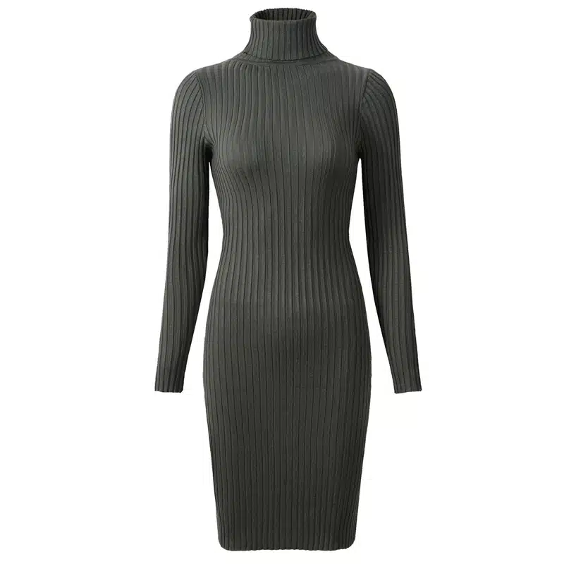 Neophil 2019 Womens Winter Knitted Sheath Turtle Neck Dresses Long Sleeve Bodycon Solid Basic Sexy Mini Dresses Vestidos D1801 23