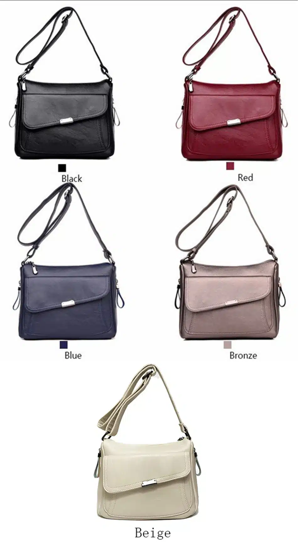 Summer White Bag 2019 Soft Leather Luxury handbags Women bags Designer Shoulder bags for women crossbody bag Sac a main femme 24