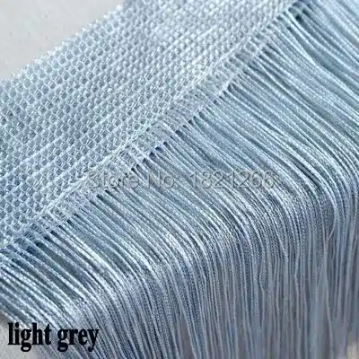 Solid Color String Curtain 300*300CM Black White Green Classic Line Curtain Window Blind Valance Room Divider Door Decorative 13