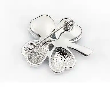 free shipping promotion summer charm top quality Austrian Crystal four leaf clover Brooch 19 colors fashion jewelry accessories 43