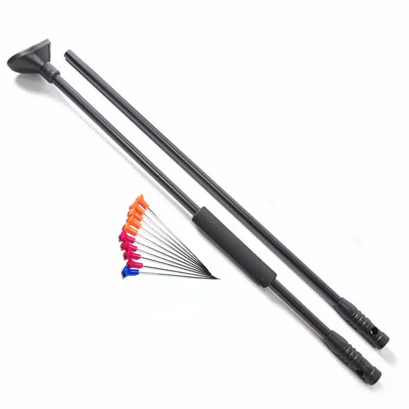 BLOWGUN M50 Black Blow Gun with Junction Tube and 10pcs Metal Needles Foam Comfort Grip fit Hunting and shooting Length 39'' 2