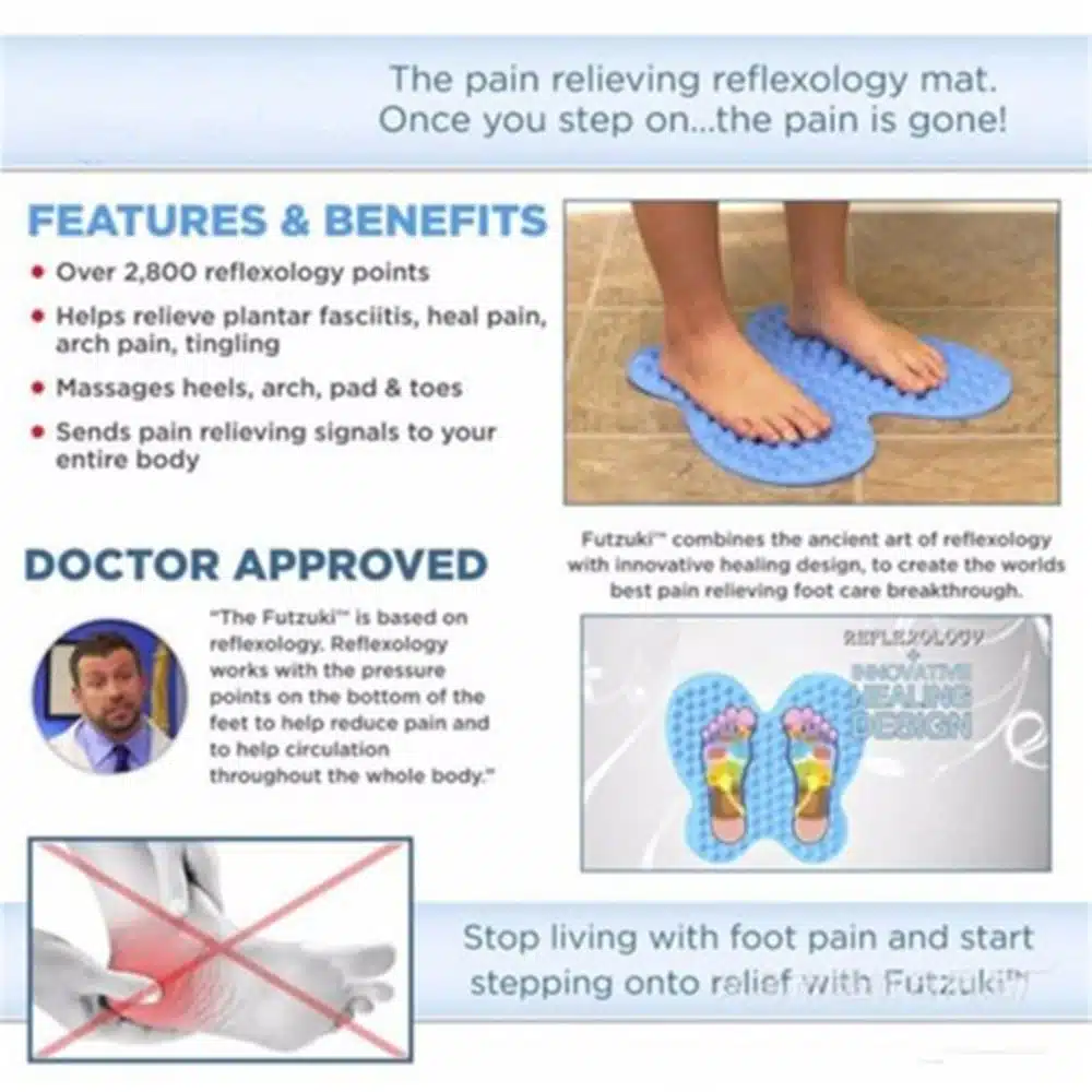 High Quality Foot Massage Pad Reflexology Foot Relief Mat Pain Relieving 2800 Points Massager Pad Acupressure Shiatsu Blanket 4