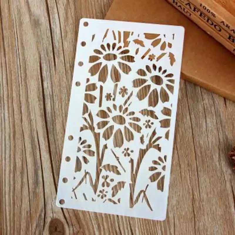 DIY Craft Cutting Dies Bullet Journal Stencil Plastic Planner DIY Drawing Template for A6 Loose Diary Notebook Scrapbook 15