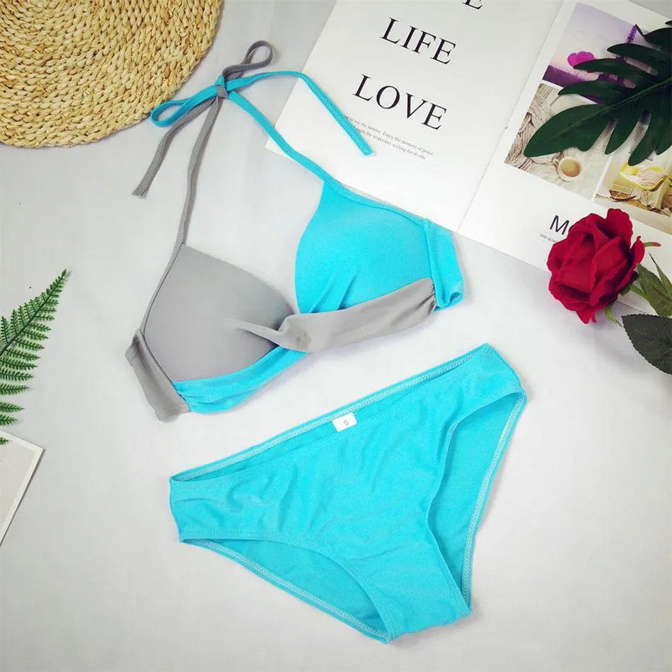 Sexy Bikini Push Up Swimwear Women biquinis feminino 2018 mujer Swimsuit tanga Swimming Bathing Suit Plus Size Bikinis Set XXXL 16