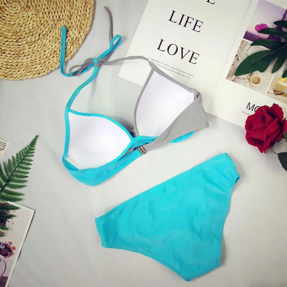 Sexy Bikini Push Up Swimwear Women biquinis feminino 2018 mujer Swimsuit tanga Swimming Bathing Suit Plus Size Bikinis Set XXXL 17
