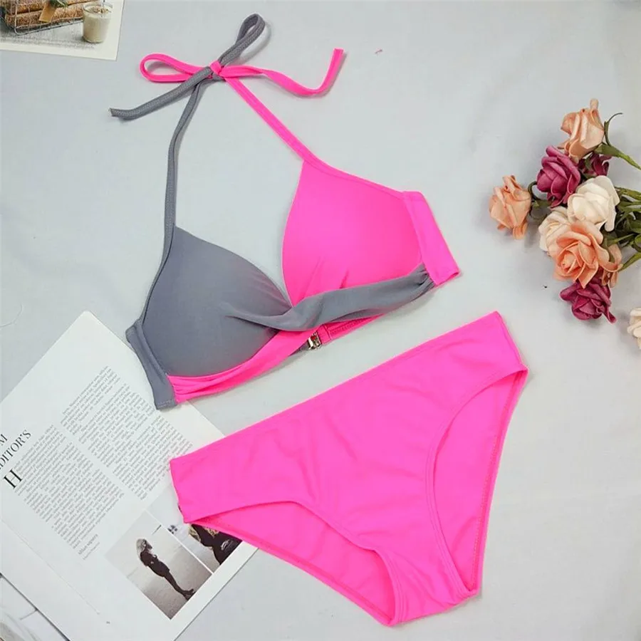 Sexy Bikini Push Up Swimwear Women biquinis feminino 2018 mujer Swimsuit tanga Swimming Bathing Suit Plus Size Bikinis Set XXXL 20