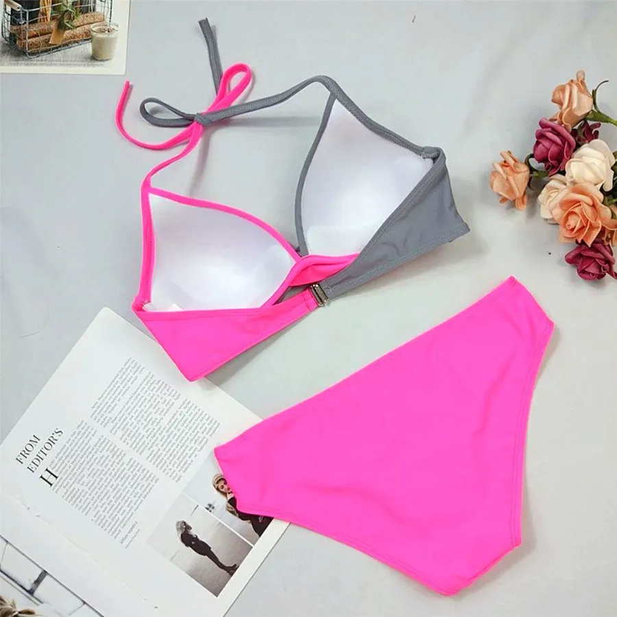 Sexy Bikini Push Up Swimwear Women biquinis feminino 2018 mujer Swimsuit tanga Swimming Bathing Suit Plus Size Bikinis Set XXXL 21