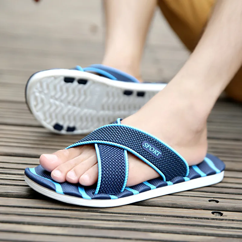 Non-slip Summer Man Slippers EVA flip flops men shoes Outside Sandy Shower Room outdoor Alippers Soft beach famale terlik 34