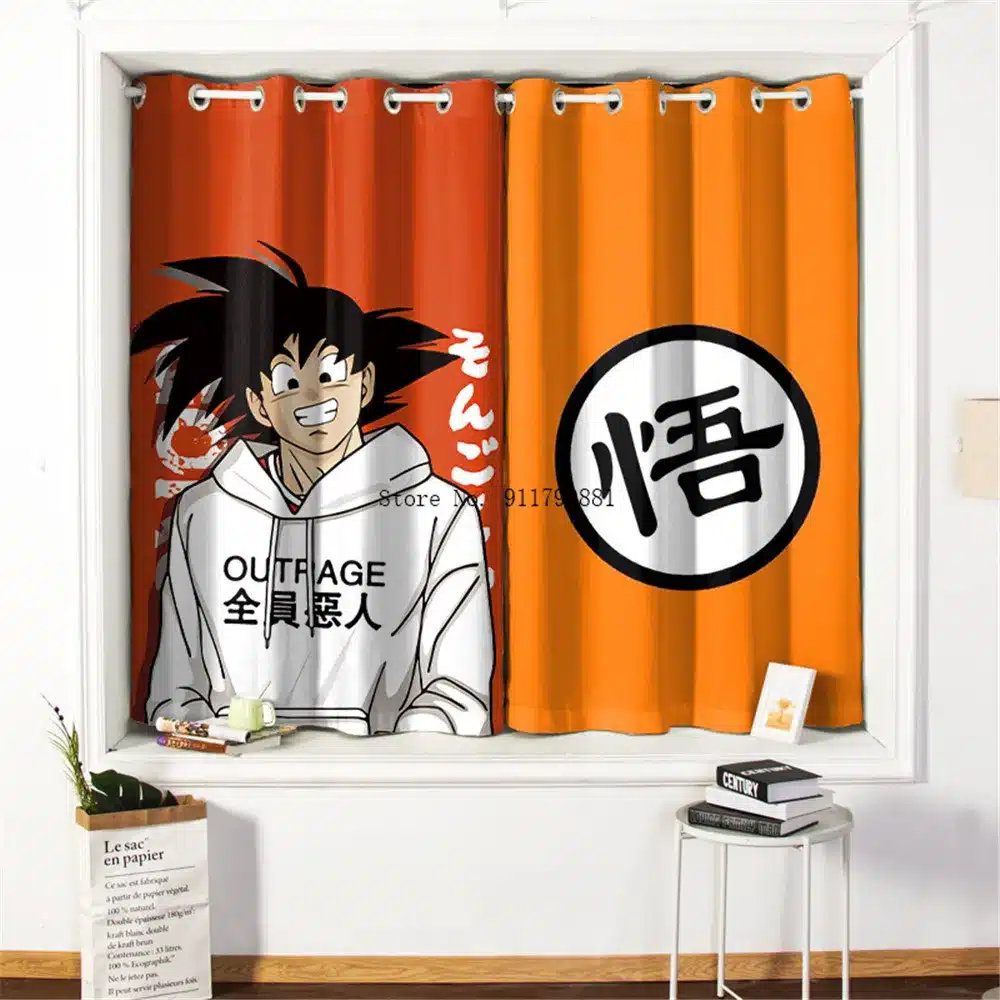 "Dragonballs" tegelastega kardinad | kujundav pilt e-kaubamaja pildikogust