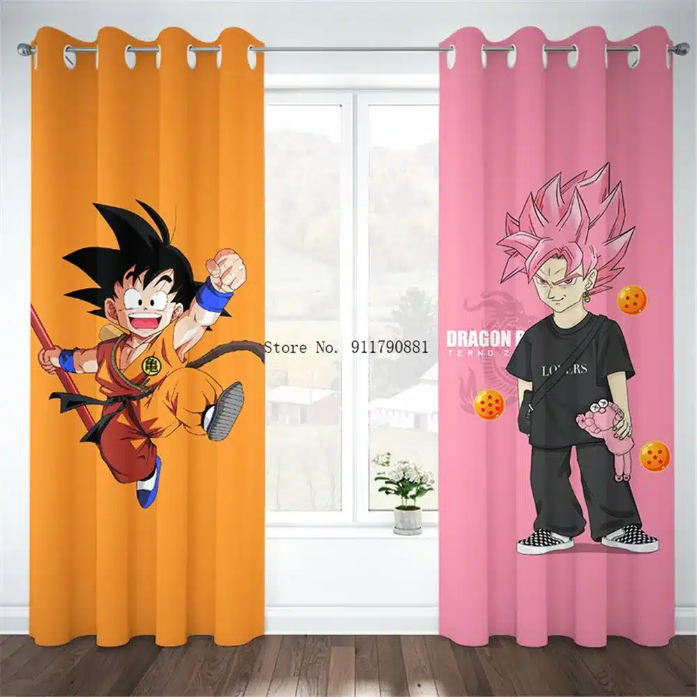 "Dragonballs" tegelastega kardinad | kujundav pilt e-kaubamaja pildikogust