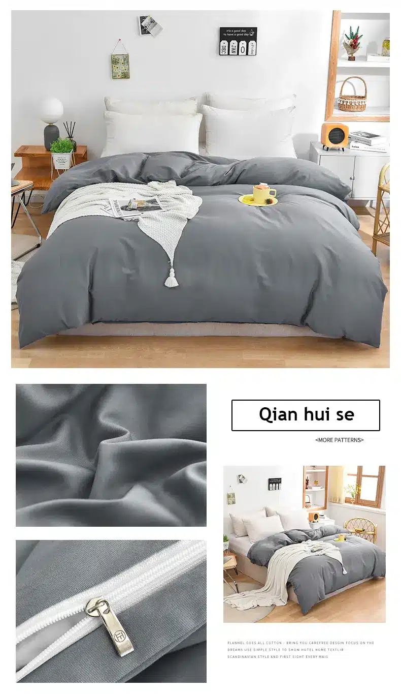 hallid tekikotid ja padjapüürid voodil heledas toas