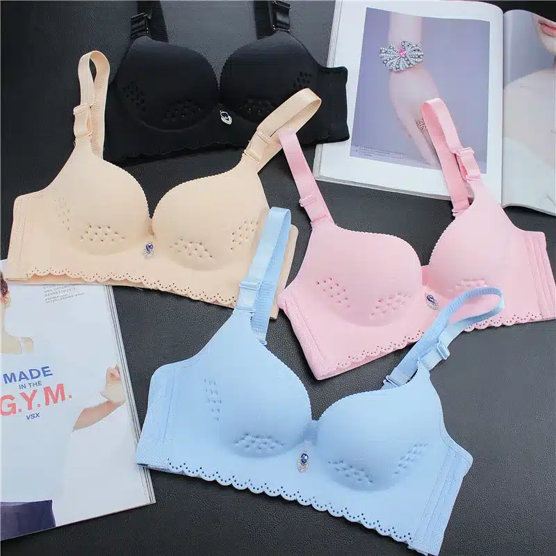 DeRuiLaDy Ultra-thin Seamless Bra Women Breathable Push Up Bra Wire Free Adjusted Underwear Women Opening Bra Sexy Lingerie 15
