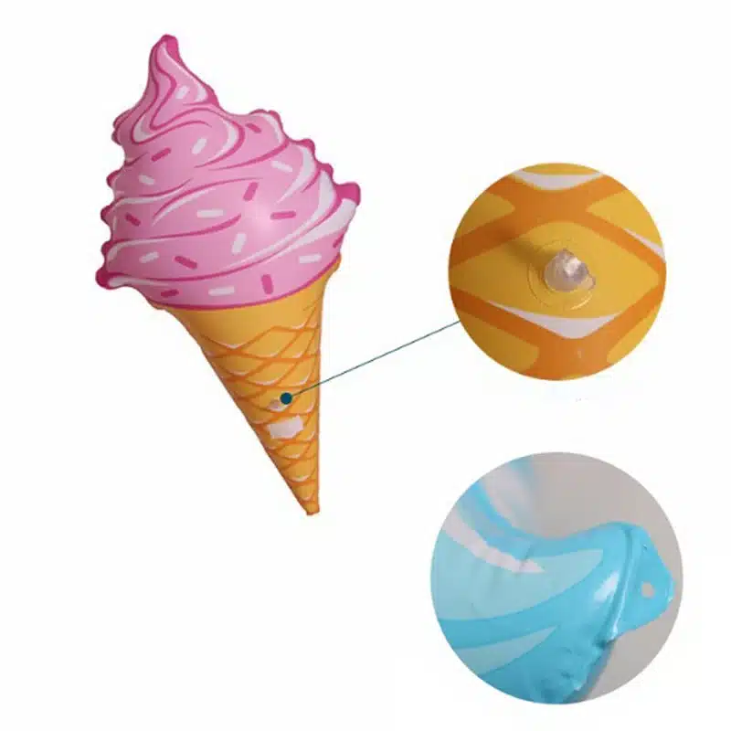 1pcs Pool Float Water Fun Toys Swim Ring Ice Cream Shaped Inflatable Float Pool Accessories Floats Enviromental PVC Swimming Toy 16