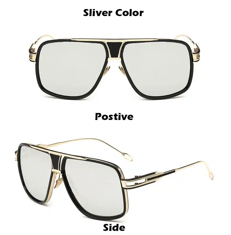 2018 New Fashion Big Frame Sunglasses Men Square Fashion Glasses for Women High Quality Retro Sun Glasses Vintage Gafas Oculos 5