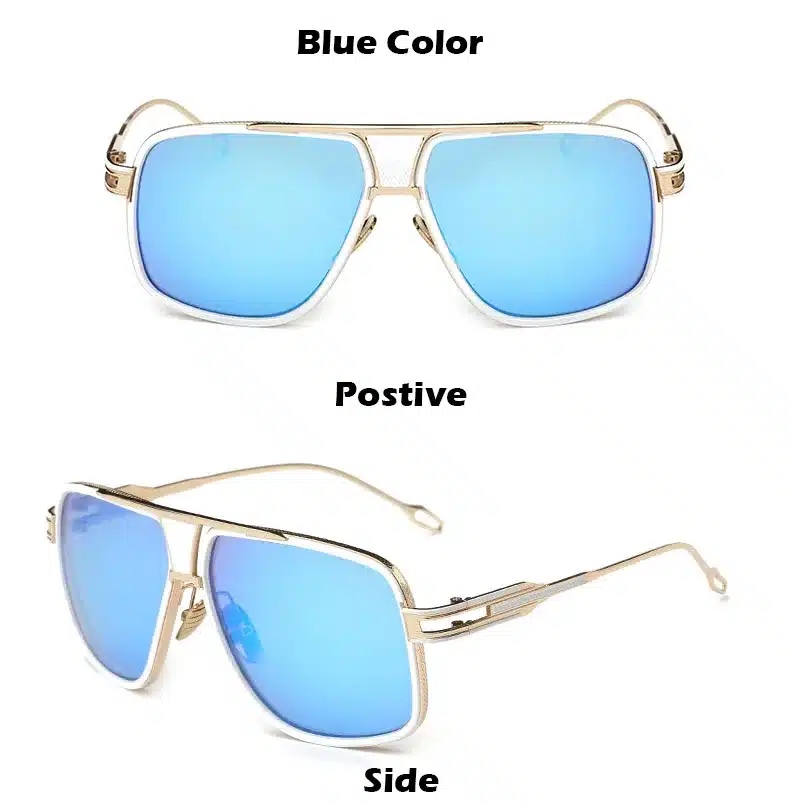 2018 New Fashion Big Frame Sunglasses Men Square Fashion Glasses for Women High Quality Retro Sun Glasses Vintage Gafas Oculos 7
