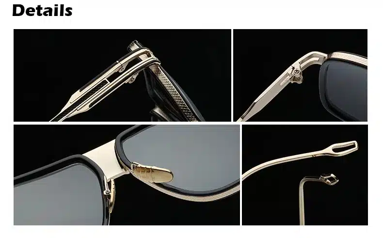 2018 New Fashion Big Frame Sunglasses Men Square Fashion Glasses for Women High Quality Retro Sun Glasses Vintage Gafas Oculos 8