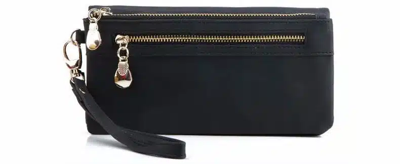 High Capacity Fashion Women Wallets Long Dull Polish PU Leather Wallet Female Double Zipper Clutch Coin Purse Ladies Wristlet 24