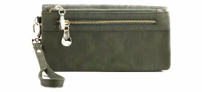 High Capacity Fashion Women Wallets Long Dull Polish PU Leather Wallet Female Double Zipper Clutch Coin Purse Ladies Wristlet 27