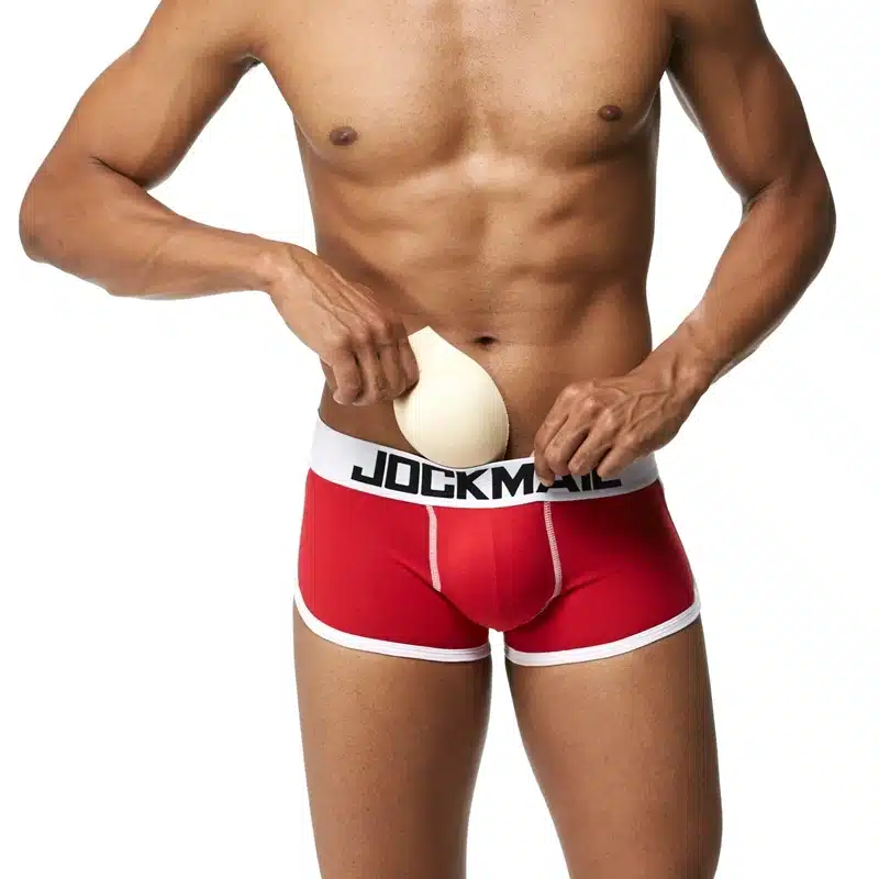JOCKMAIL enhancement Sexy men underwear penis boxer Push up boxershorts Hip-up Butt Lifter Package Enhancing Padded Trunk Gay 26