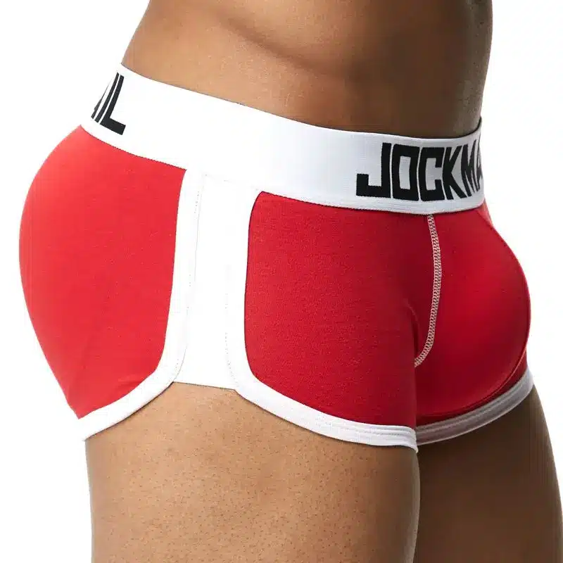 JOCKMAIL enhancement Sexy men underwear penis boxer Push up boxershorts Hip-up Butt Lifter Package Enhancing Padded Trunk Gay 32
