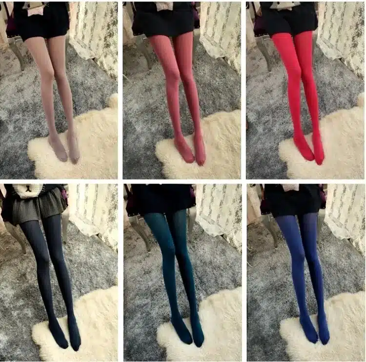 BIVIGAOS 120D High Quality Opaque Colorful Velvet Pantyhose Spring Summer Harajuku Compression Sexy Collant Women Tights Medias 34
